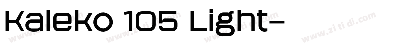 Kaleko 105 Light字体转换